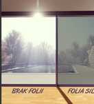 Folia lustrzana polprzepuszczalna 200x60