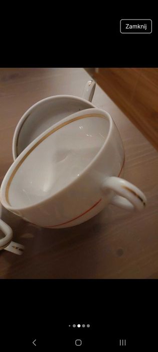 Sprzedam 6 bulionówek porcelanowych,