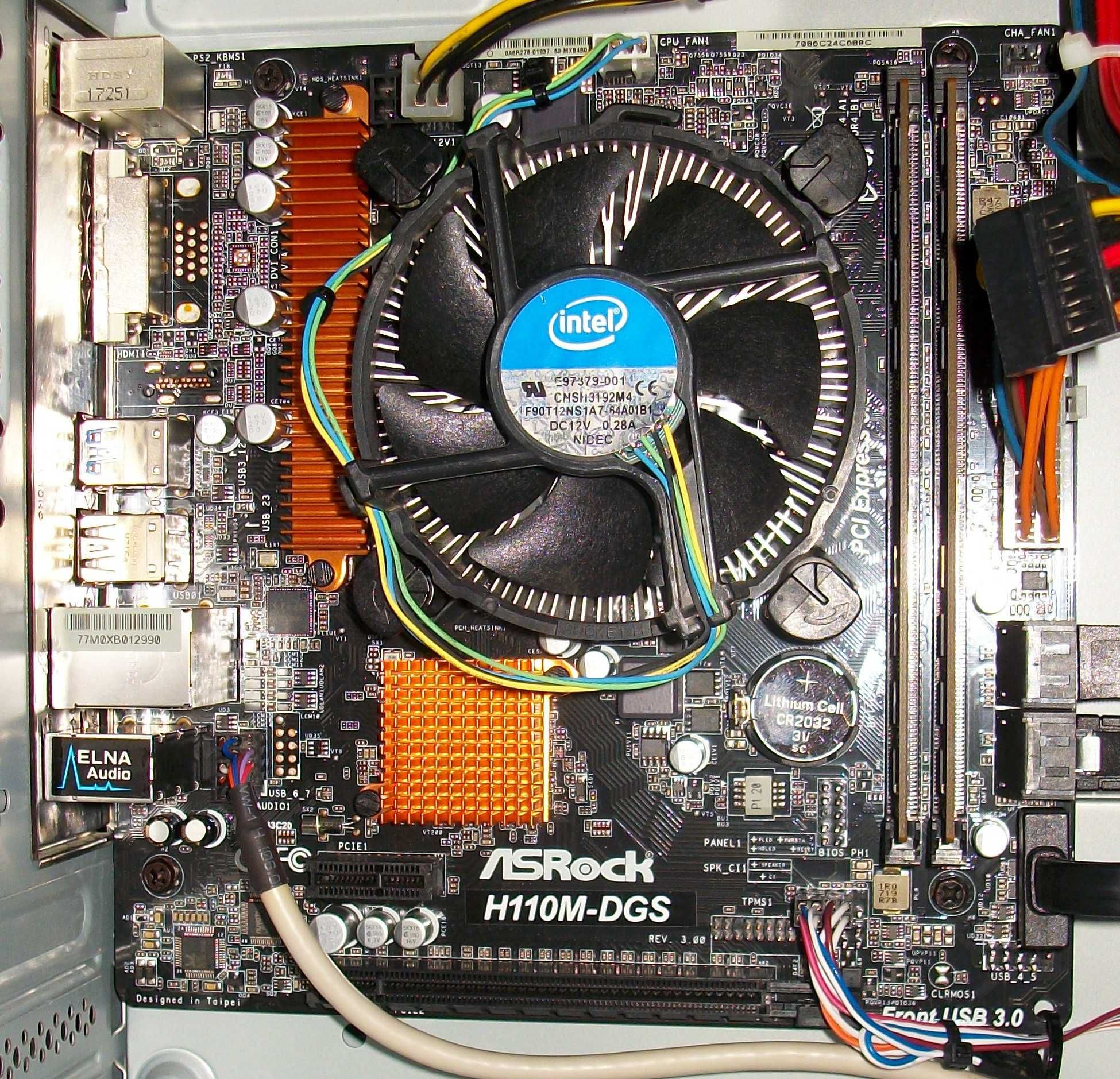 Компьютер, ASRock H110M-DGS R3.0, G4500, DDR4-8Gb, HDD-500Gb