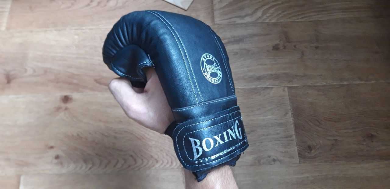 Перчатки боксерские Boxer, пояс белый карате