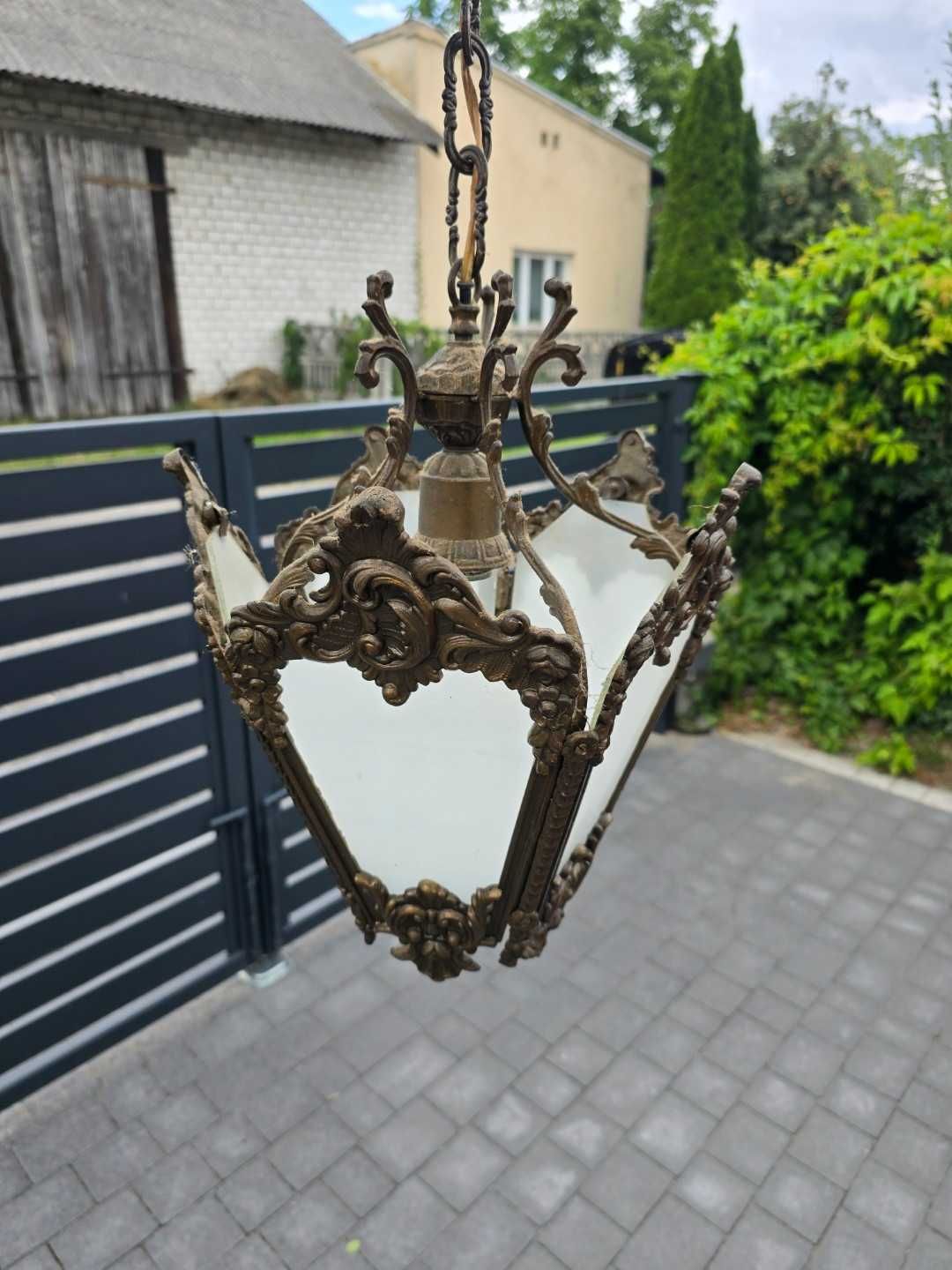 Żyrandol mosiężny