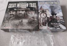 Great Western Trail + Kolej na Północ + organizery planszetek graczy
