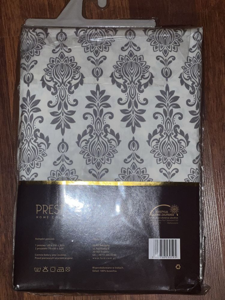 Komplet pościeli satynowej prestige 160x200