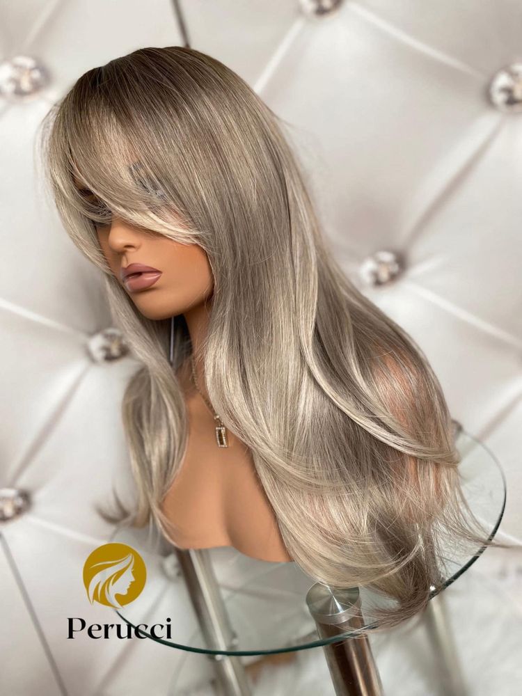 Perucci peruka Olivia silver blond dlugie