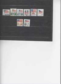 znaczki pocztowe flagi stanów zjednoczonych