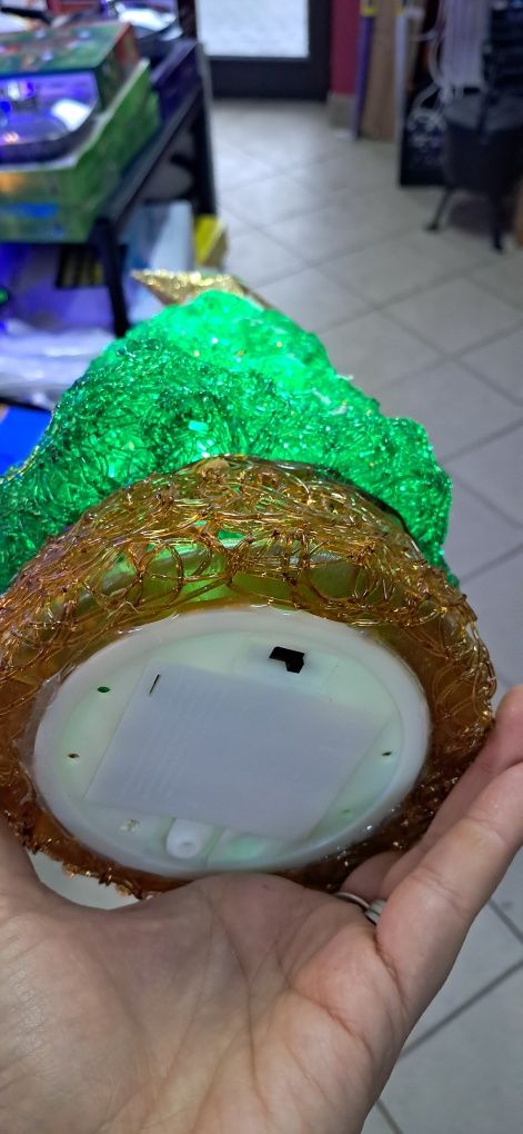 CHOINKA LED z gwiazdą lampion świecąca ozdoba świąteczna
