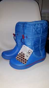 Сапоги дутики Crocs Crocband Winter Boot, стелька 21,5 см, 35 размер