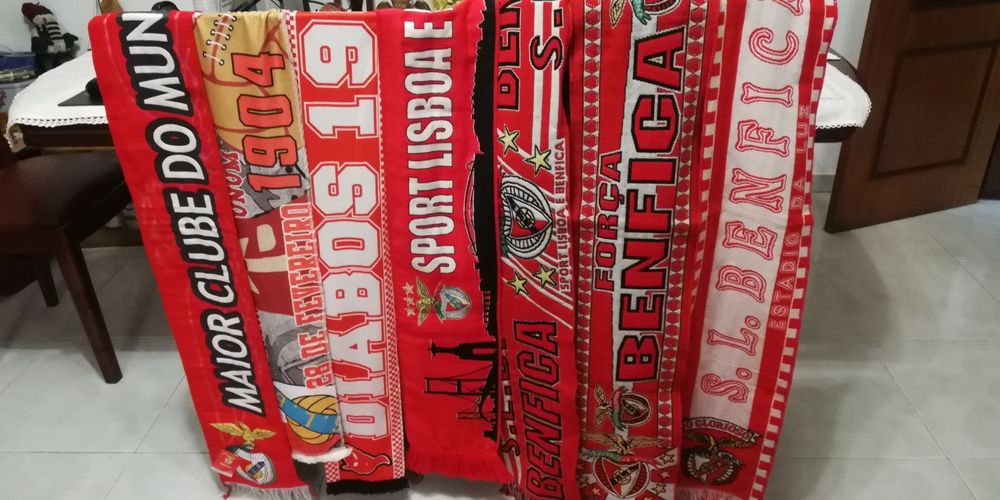 15 Cachecóis do Benfica Vintages