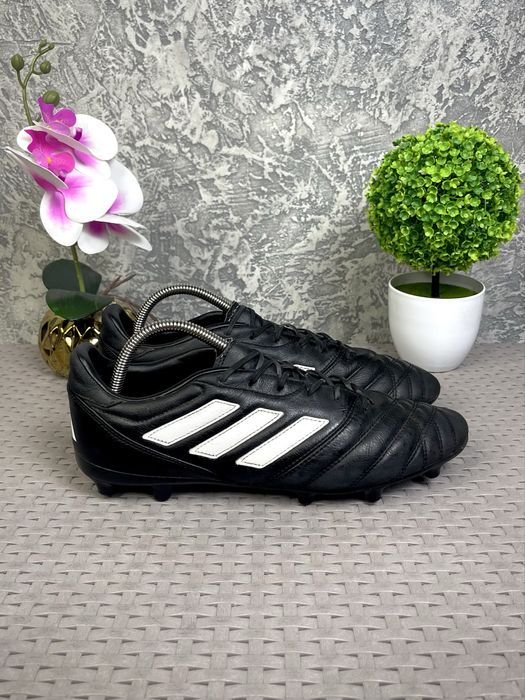 Adidas бутсы копы сороконожки 44 размер кожаные футбольные черные