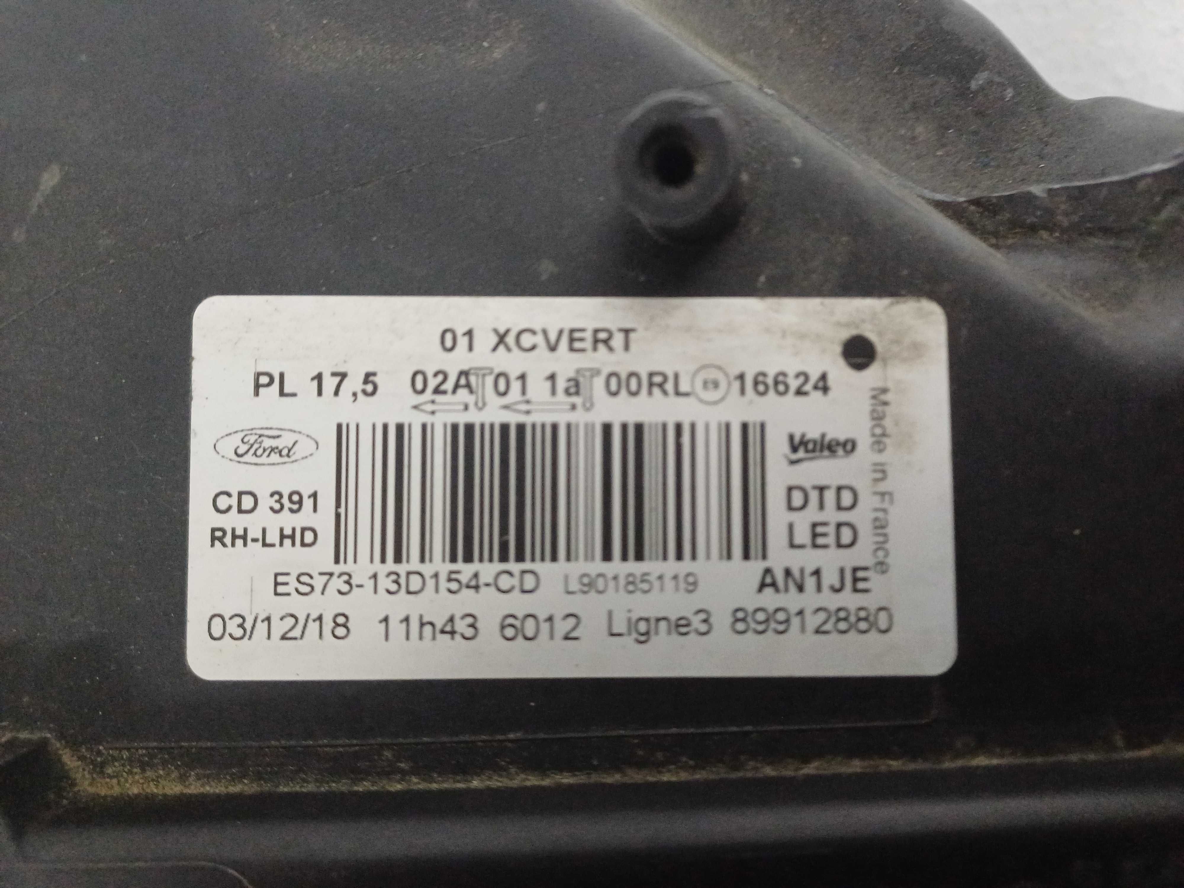 lampa prawa ford mondeo mk5 lift full led dynamic es73-13d154-cd moduł