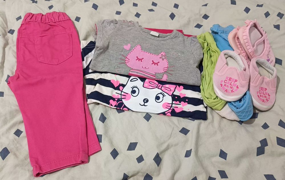 Zestaw dla dziewczynki 74 cm- 98 cm