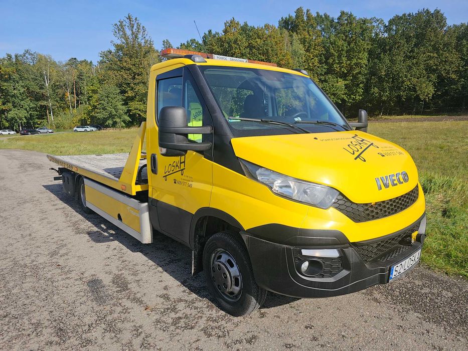 Autolaweta IVECO 35C17 pomoc drogowa laweta z płytą I właściciel