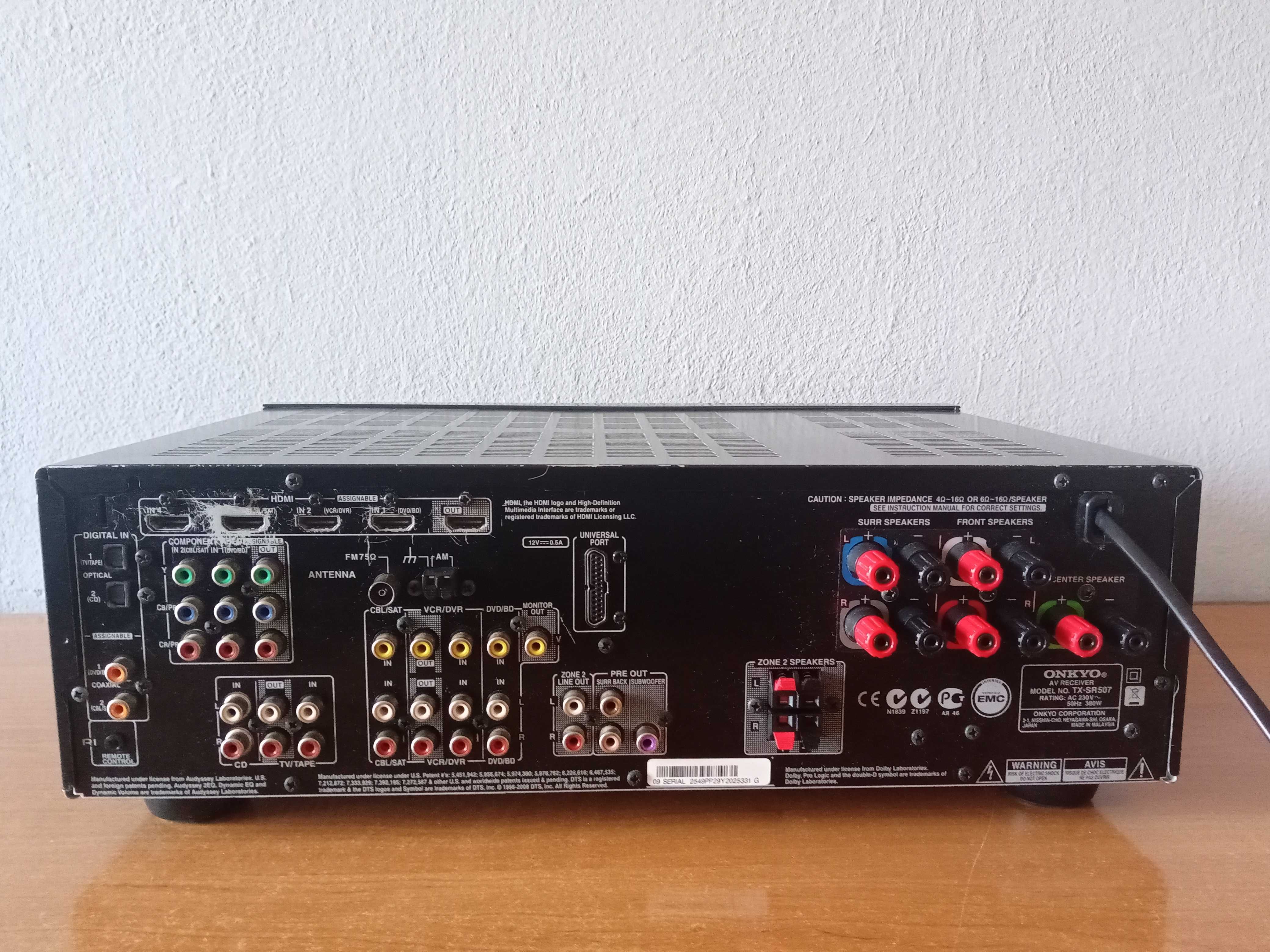 Onkyo TX-SR507 amplituner uszkodzony