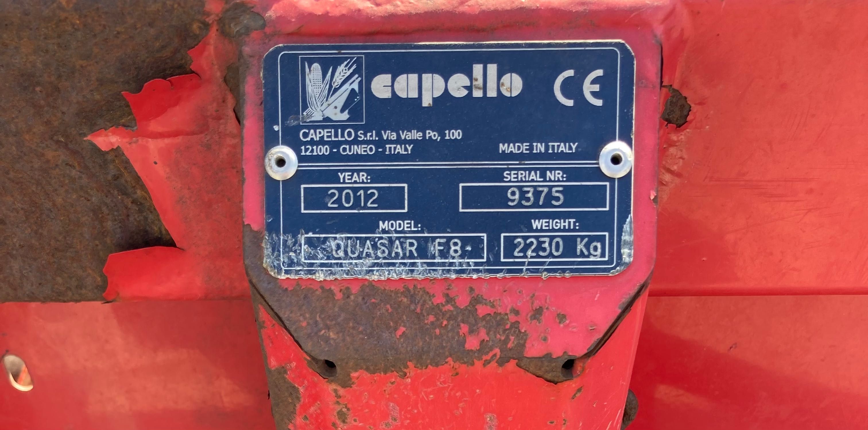 Жатка Кукурудзяна CAPELLO QUASAR 8.