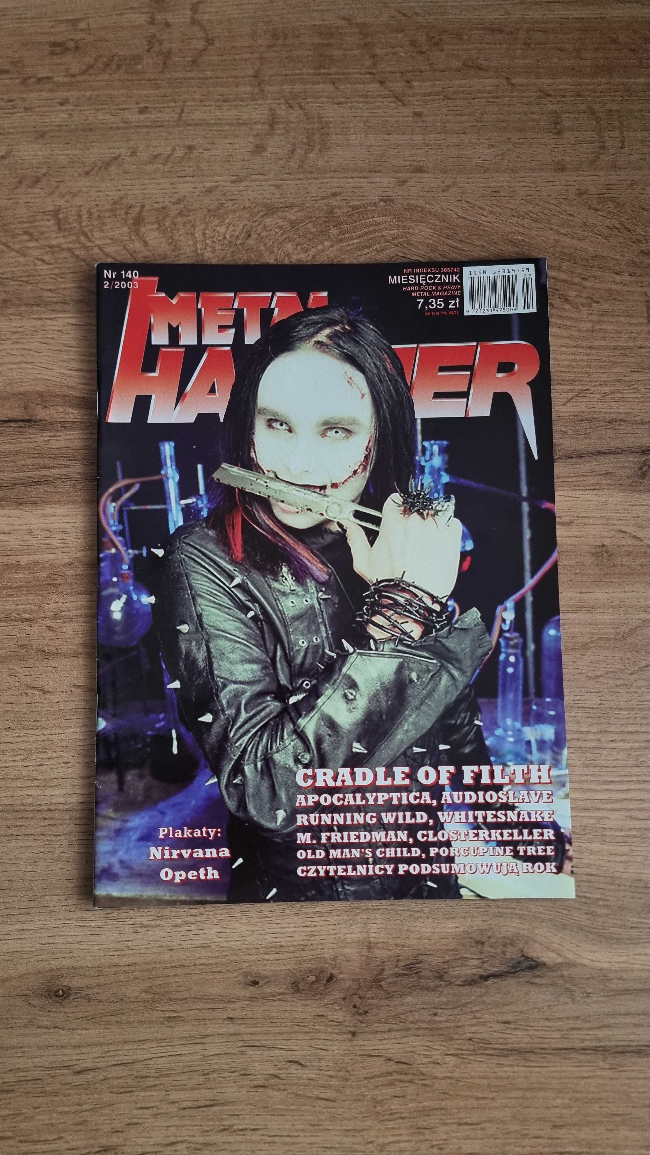 Unikat! Metal Hammer 2003 - Cradle Of Filth, Plakat: Nirvana, Opeth