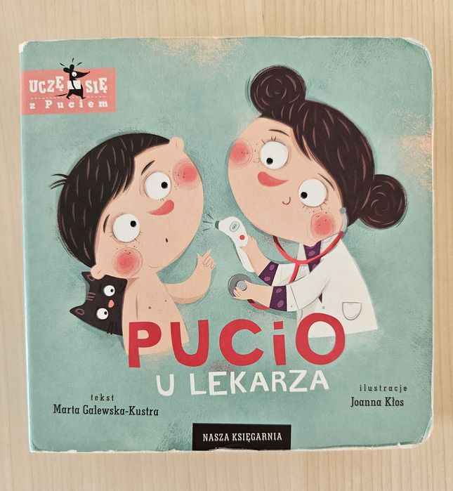 Zestaw 2 książek, książeczek z serii Pucio: Pucio u lekarza i Pucio ch