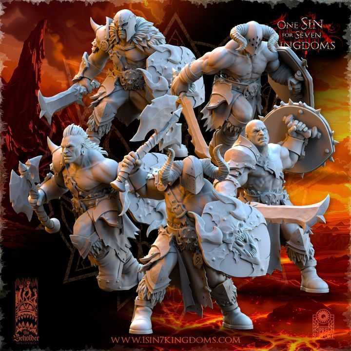 Realms of Mayhem Barbarian Despoilers - The Beholder Miniatures