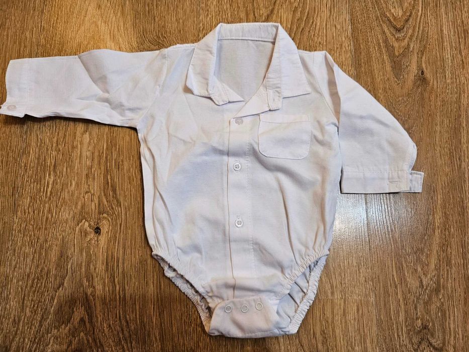Body koszulowe białe, chrzest,rozm. 62, nowe
