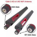 Двухдиапазонная 12 дБи антенна SMA - male / female 2,4G 5G 5.8Gh