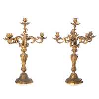 Par Candelabros 5 Lumes Bronze