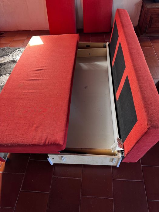 Sofá-cama 3 lug.IKEA FRIHETEN (usado)