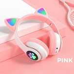 Bluetooth навушники з котячими вушками