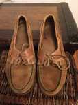 Docksides Sebago stylowe mokasyny męskie 42 skóra brązowe