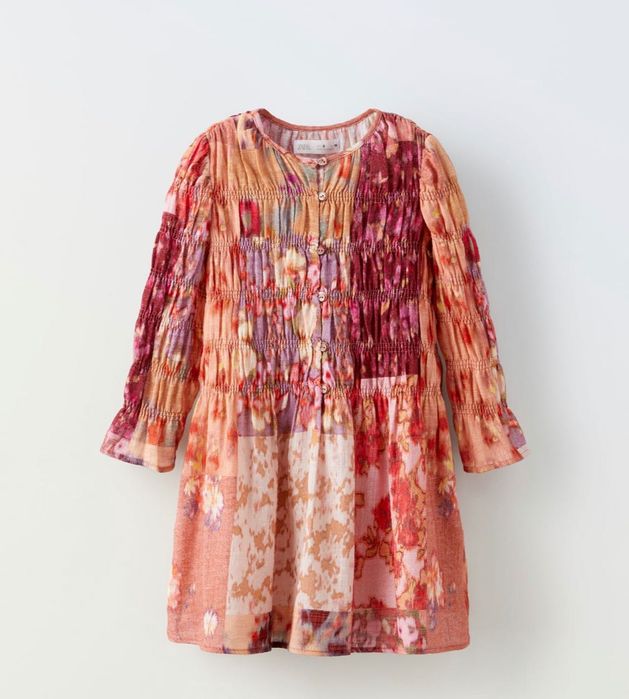 Плаття ZARA нове XXS 164 котон дівчаче печворк сукня на дівчинку