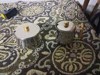 Acucareiros antigos em inox