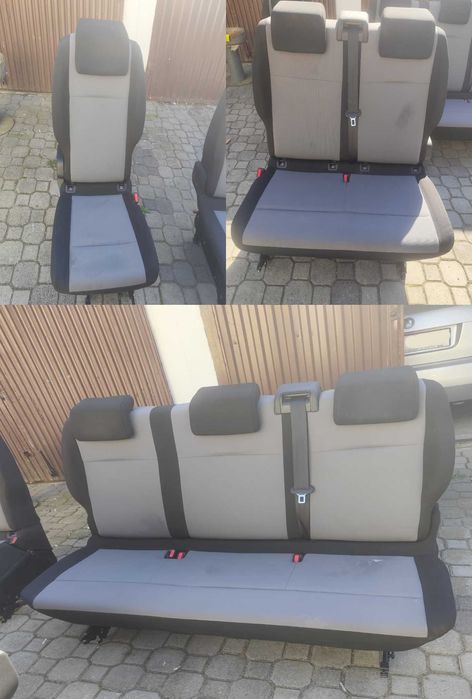Peugeout Expert 2016/2025 Fotele Kanapa 2+3 rząd BARDZO DOBRYM STANIE!