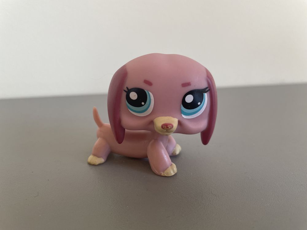 Littlest Pet Shop #1306 Unikat Rzadki Różowy Jamnik