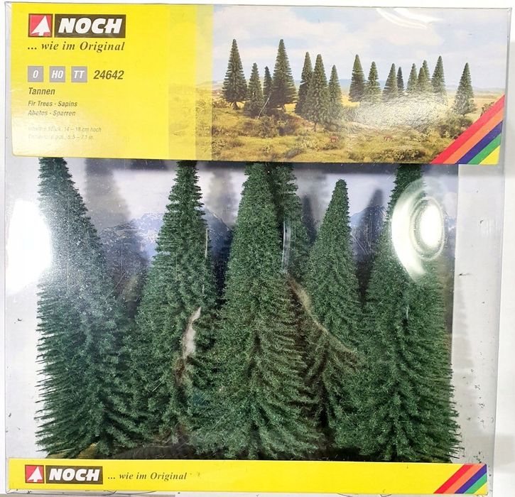 NOCH 24642 Zestaw Drzewek Jodły [SET 6pcs] (14cm-18cm)