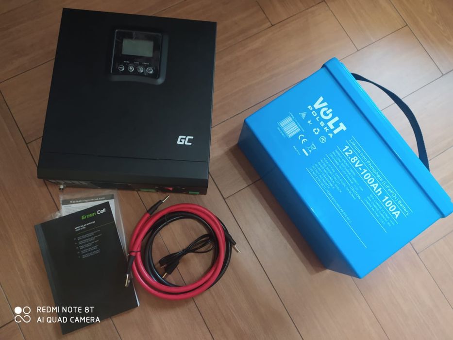 Інвертор гібридний Green Cell 24v 2 кВт 4 кВт Сонячний ПОЛЬЩА ДБЖ