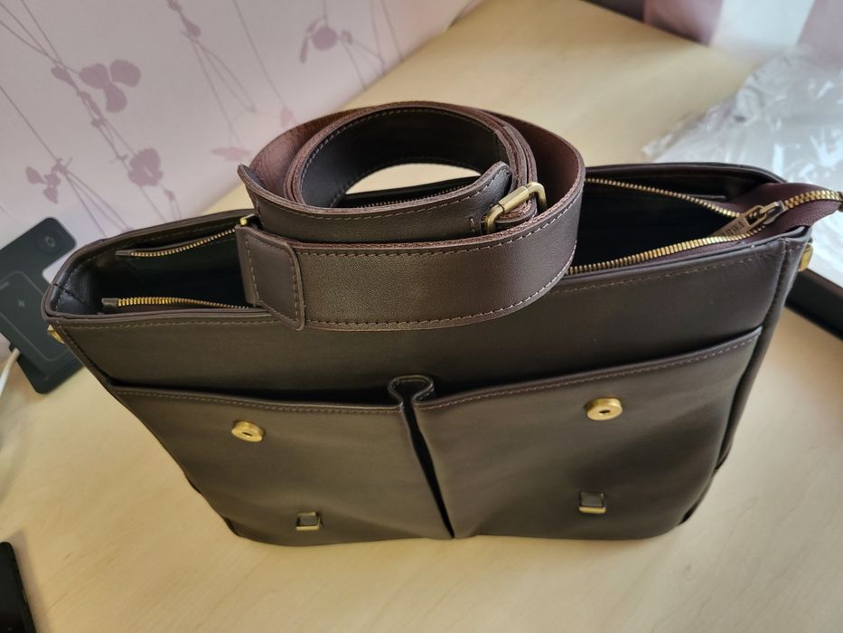 Новий!!! Діловий чоловічий портфель з натуральної шкіри.