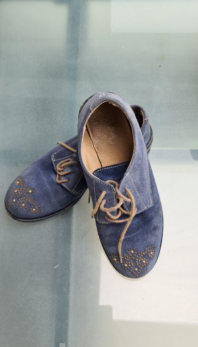 Sapatos Veludo Vintage