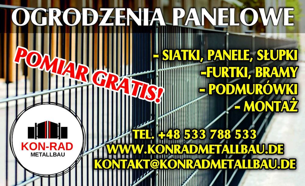 tanie OGRODZENIE panelowe 2D/3D + szybki MONTAŻ + super cena = OKAZJA