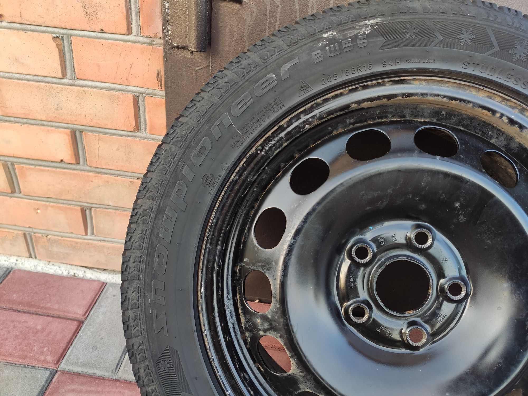 Колеса VW AUDI Skoda 5x112 Шини Зимові 205 55 r16