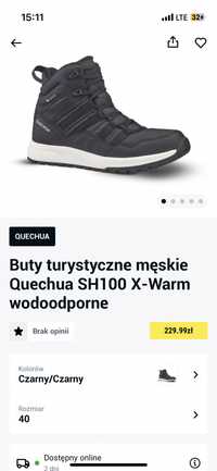 Buty zimowe Quechua r.40