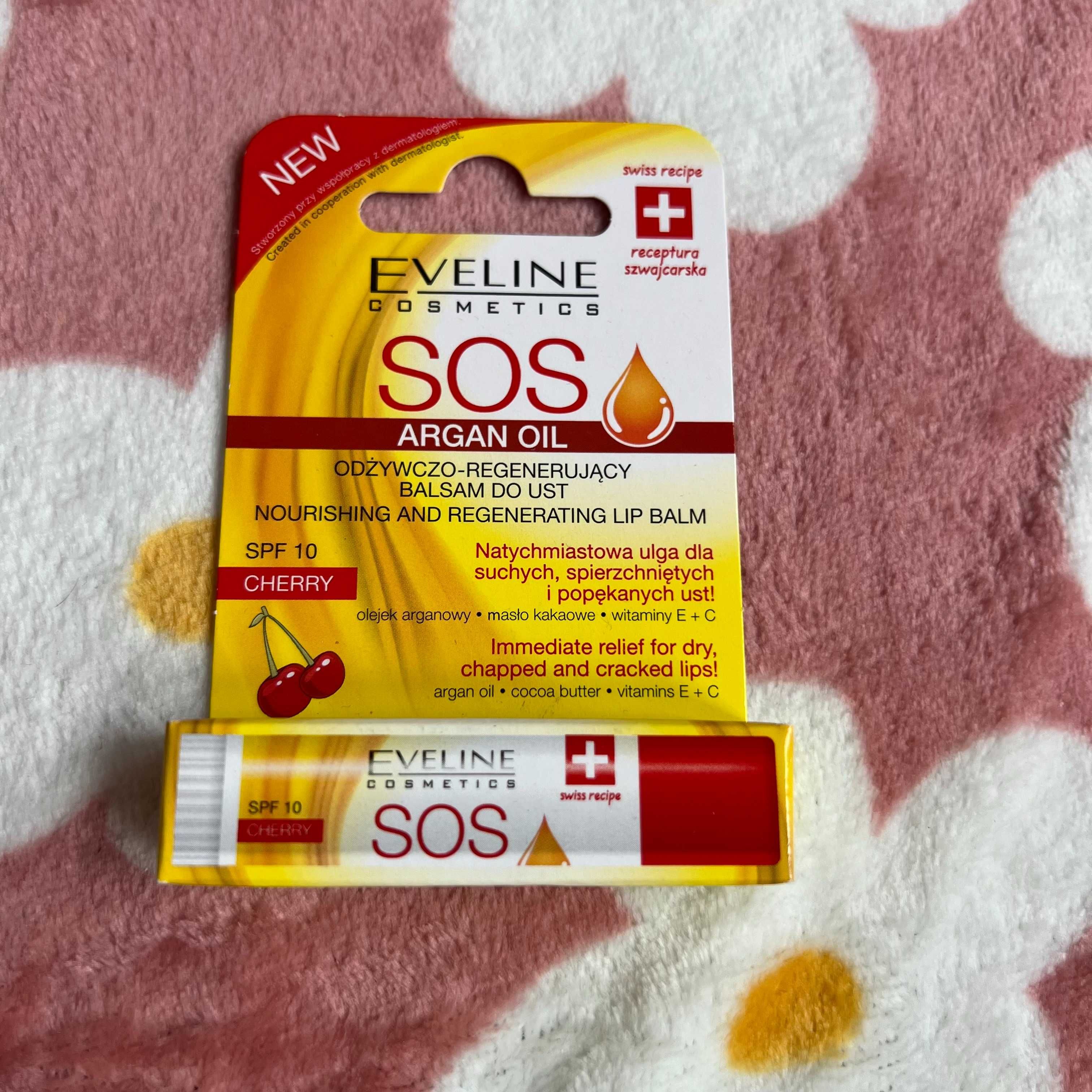 Eveline SOS Odżywczo-regenerujący balsam do ust Cherry