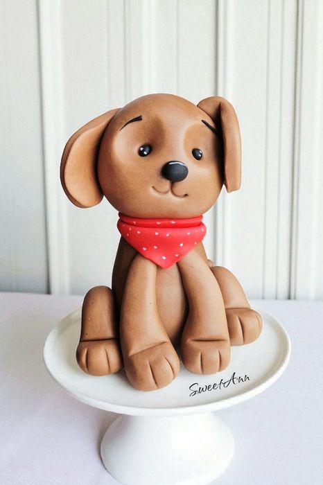 Piesek figurka na tort