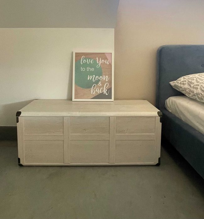 Nowy kufer skrzynia biały Indiana