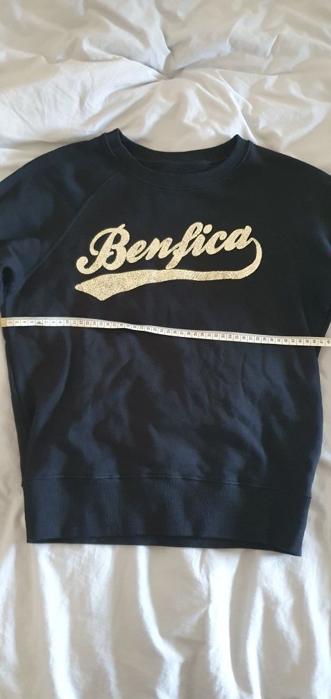 Polo Benfica com Letras Vintage, Retro