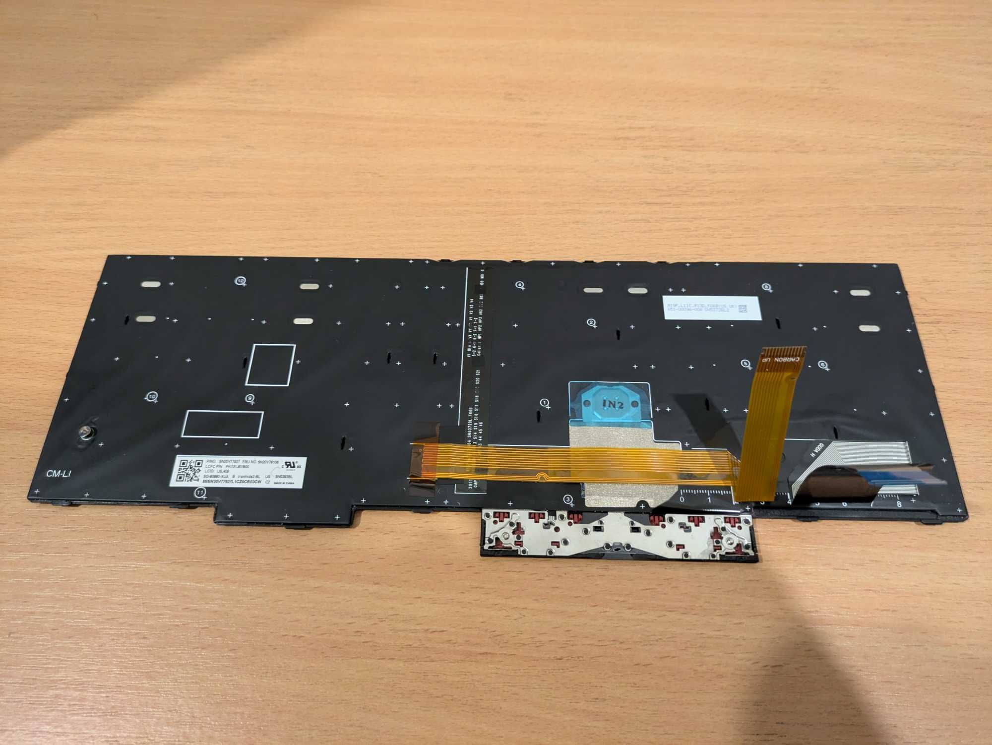 Клавіатура ОРИГІНАЛ Lenovo з підсвіткою для Thinkpad P15s/T15 та інших