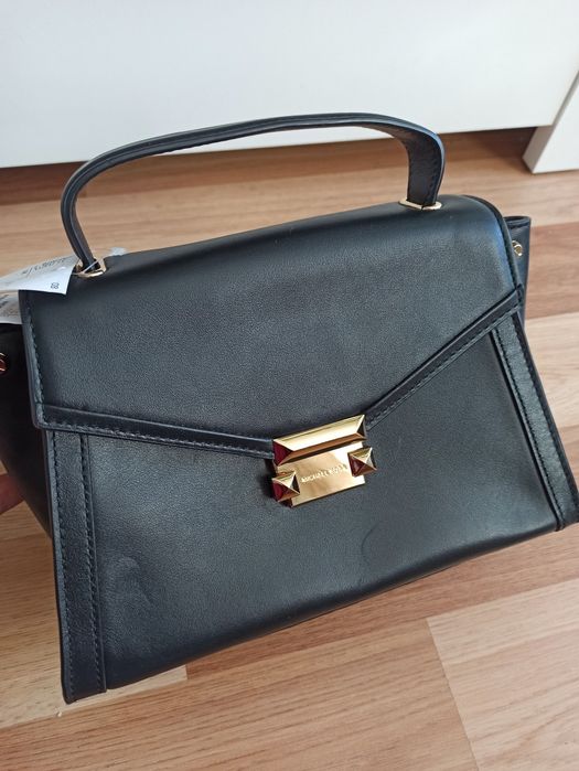 Torebka Michael Kors skórzana skóra naturalna czarna