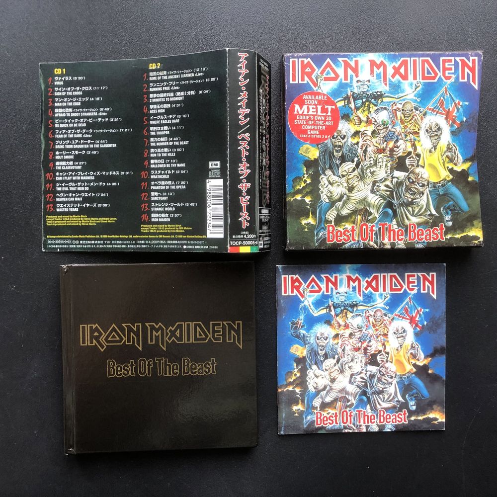 Japan IRON MAIDEN Best of the Beast 2CD digibook