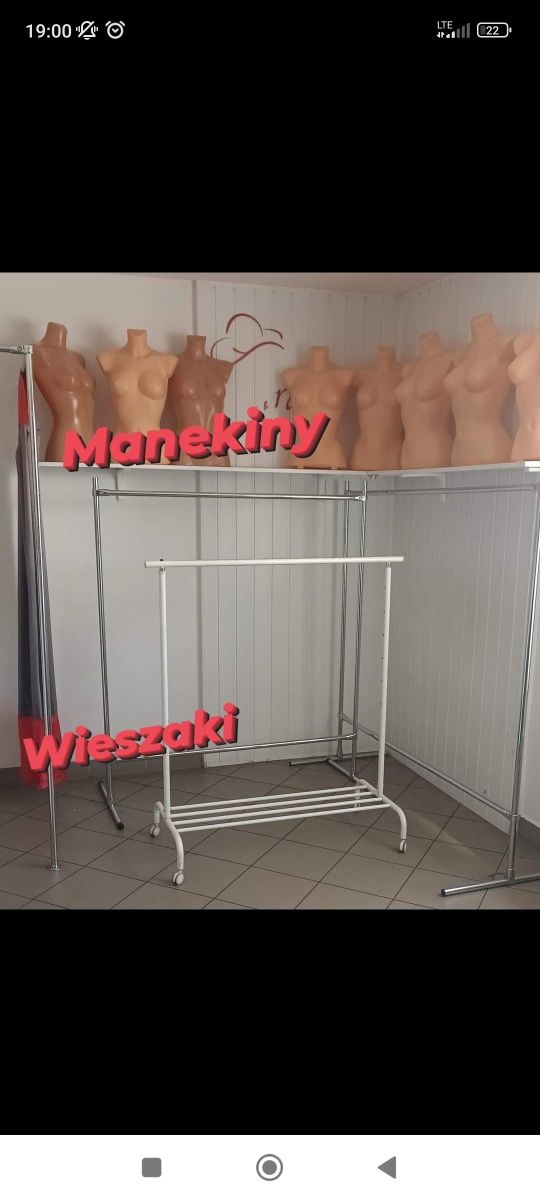 Manekiny lekkie , calopostaciowe