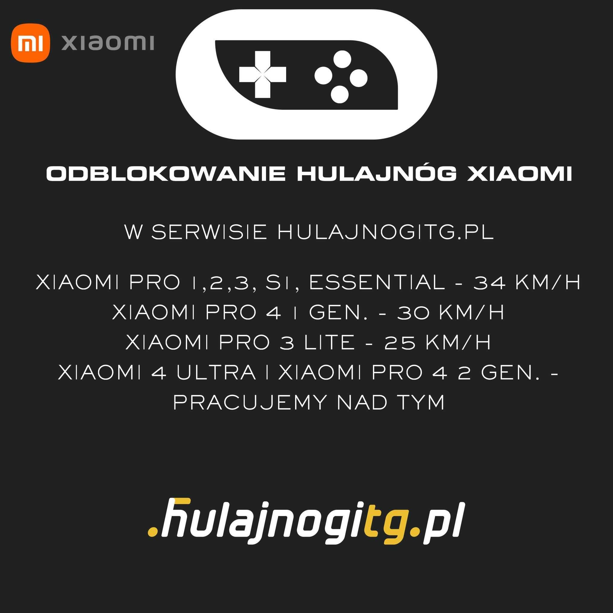 Odblokowanie hulajnogi elektrycznej Xiaomi każdy rocznik. Gwarancja.