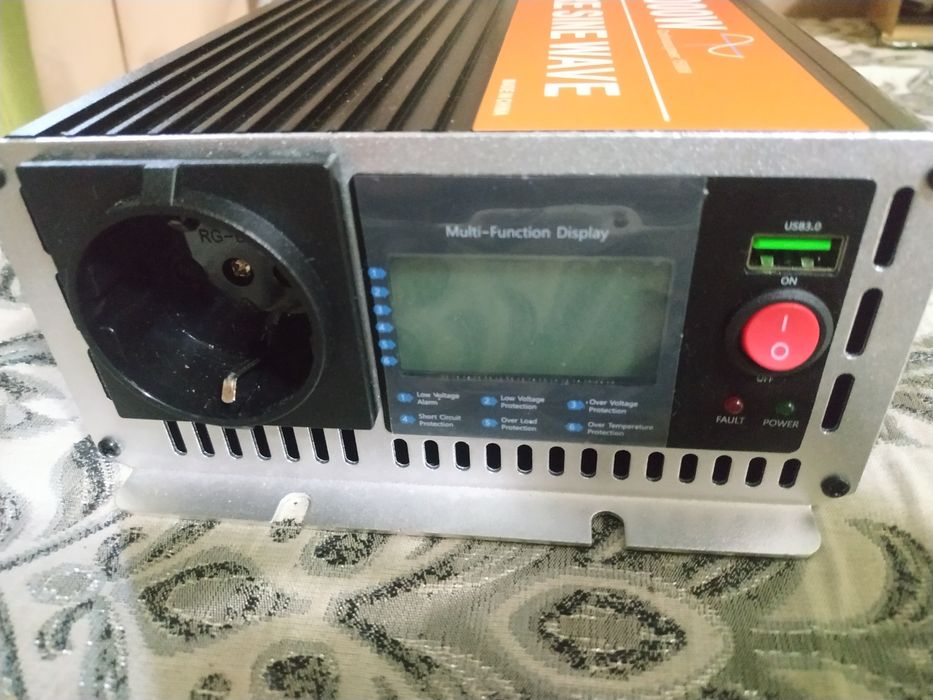 Інвертор 12В - 220В Чиста Синусоїда HOULI  3000W