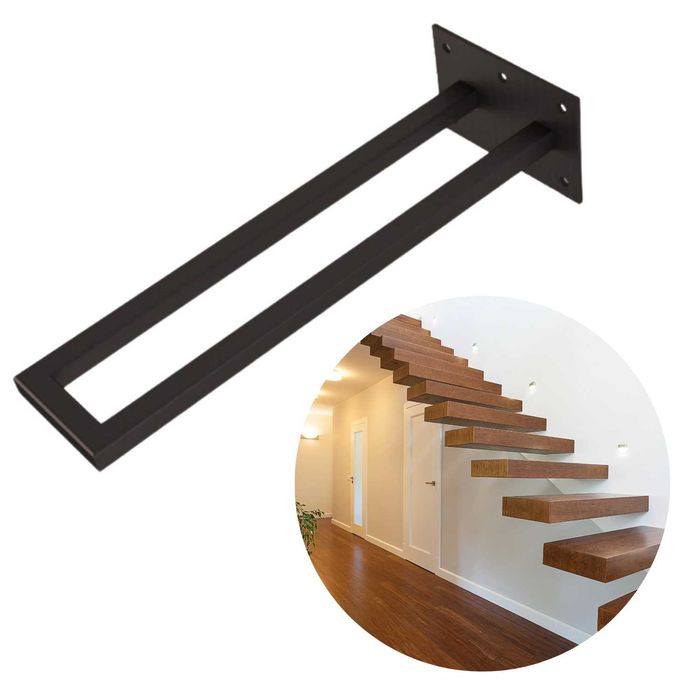 Metalowy stelaż pod schody półkowe