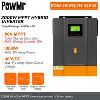 Инвертор гибридный PowMr HVM-3.2H 24V 3000W
